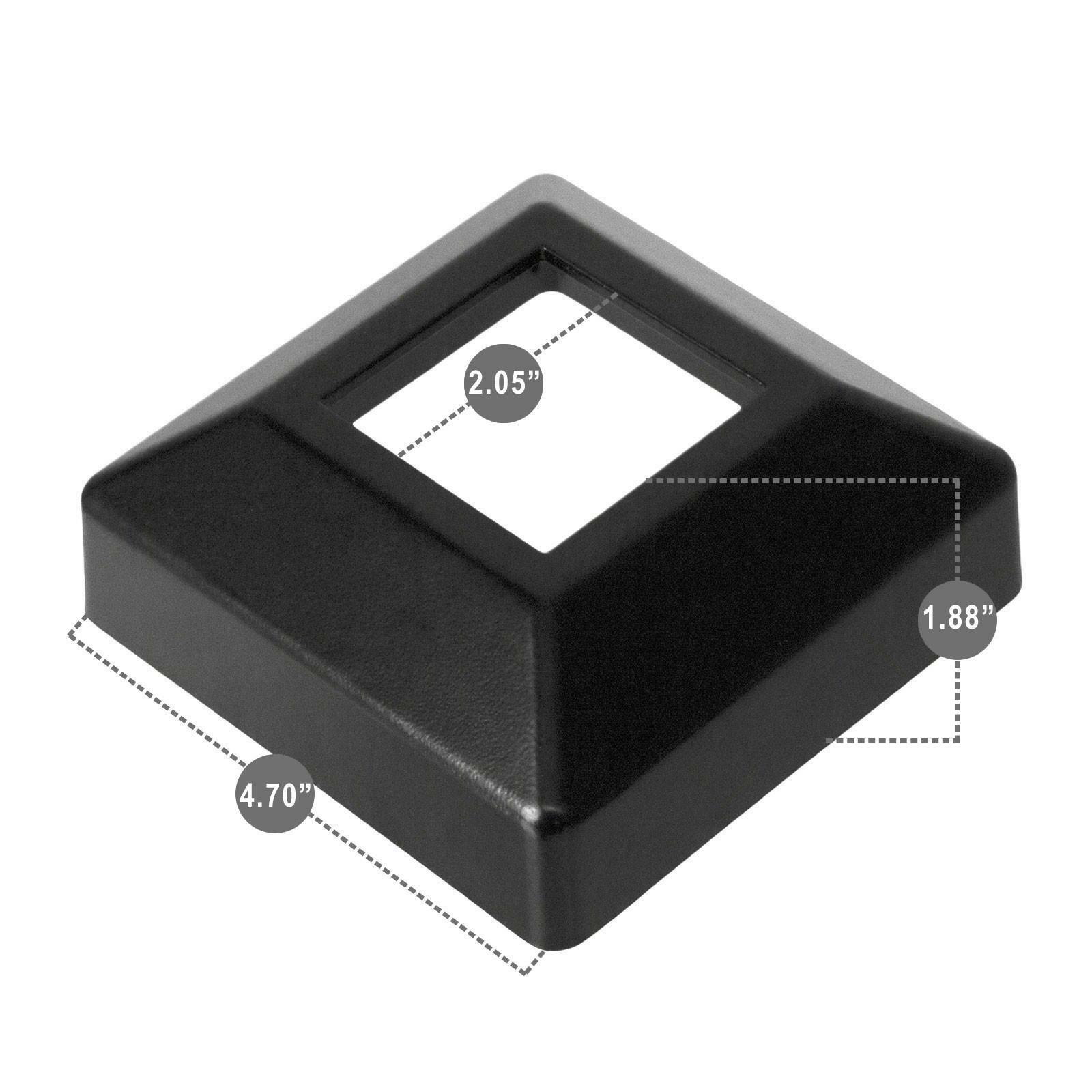 Single Piece Cover Plate for 2" Floor Flange - Flange Cover Black gallery
