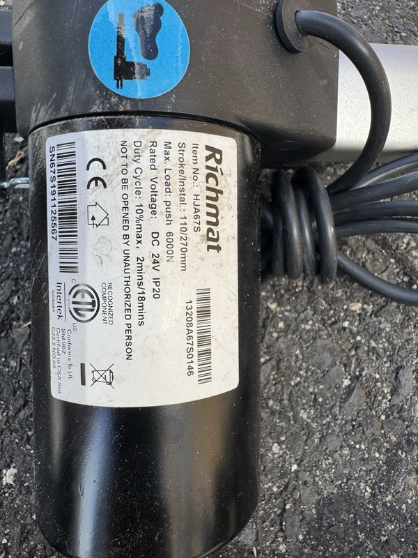 Richmat Adjustable Bed HEAD FOOT PAIR Motor Actuator Power Cord Lot gallery