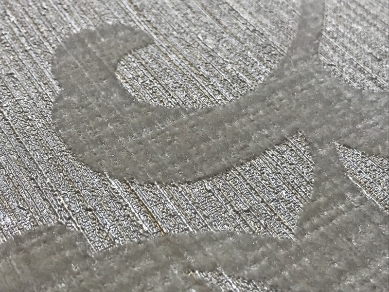 Embossed Flocking Wallpaper Ivory Flock Textured Flocked Damask Velvet rolls 3D gallery