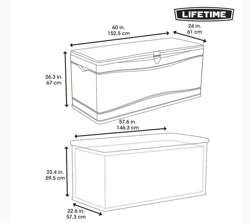 130 Gallon Extra Large Deck Storage Box gallery