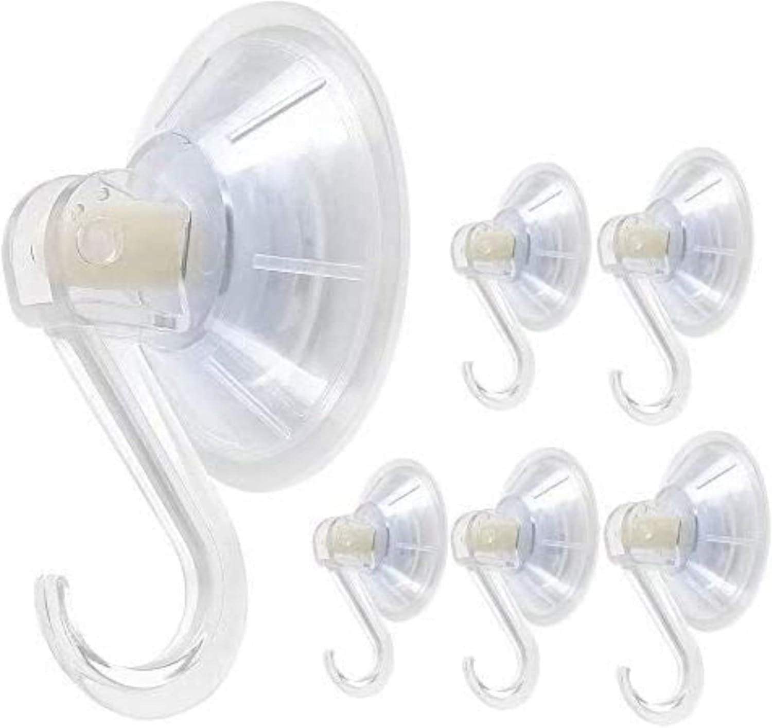 1St Choice Clear Plastic Suction Cup Hook, Oobest 6 Pack Ultra Heavy Duty Hooks gallery