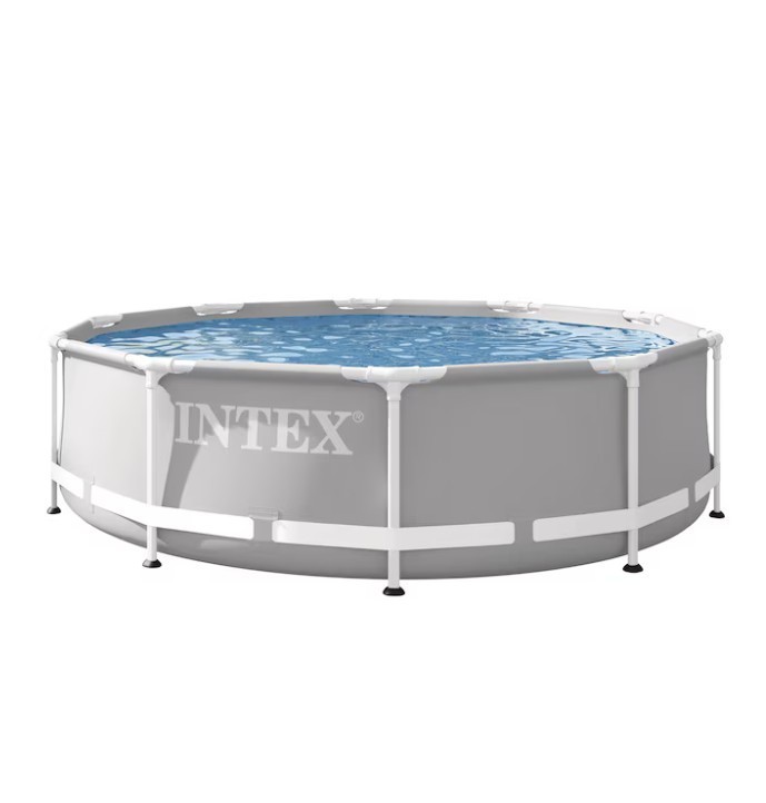 [FASH SALE] Intex Prism Metal Frame Round Pool 10ft x 30in Above Ground No Pump gallery