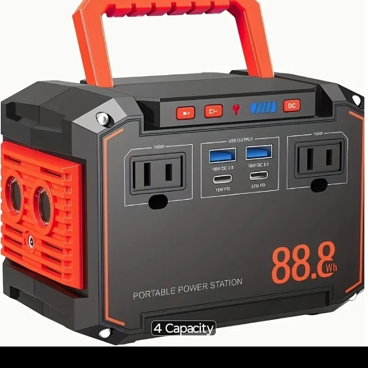 350W/150W Peak Solar Generator Portable Power Station with 60W/40W/30W/21W Solar gallery