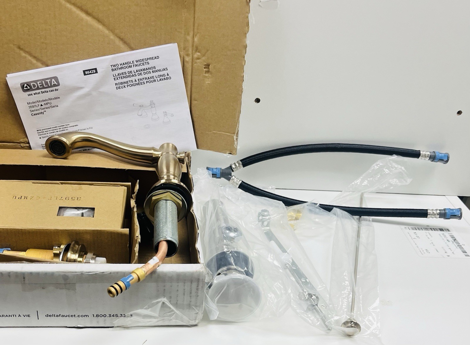 Cassidy 1.2 GPM Widespread Bathroom Faucet with Lever Handles gallery