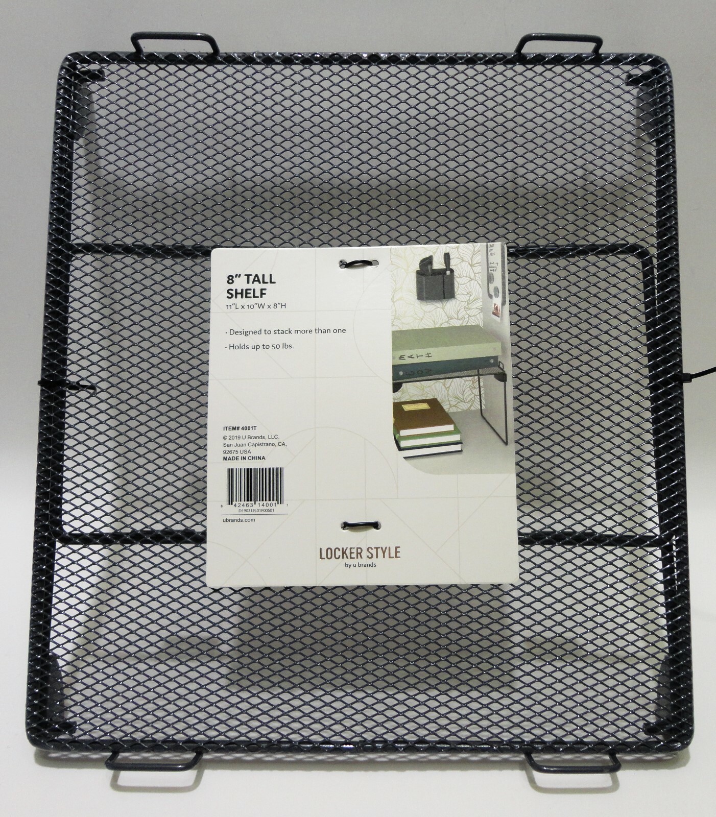 Locker Style by "U Brands" Tall 8" Shelf Up To 50 Lb (4001T) gallery