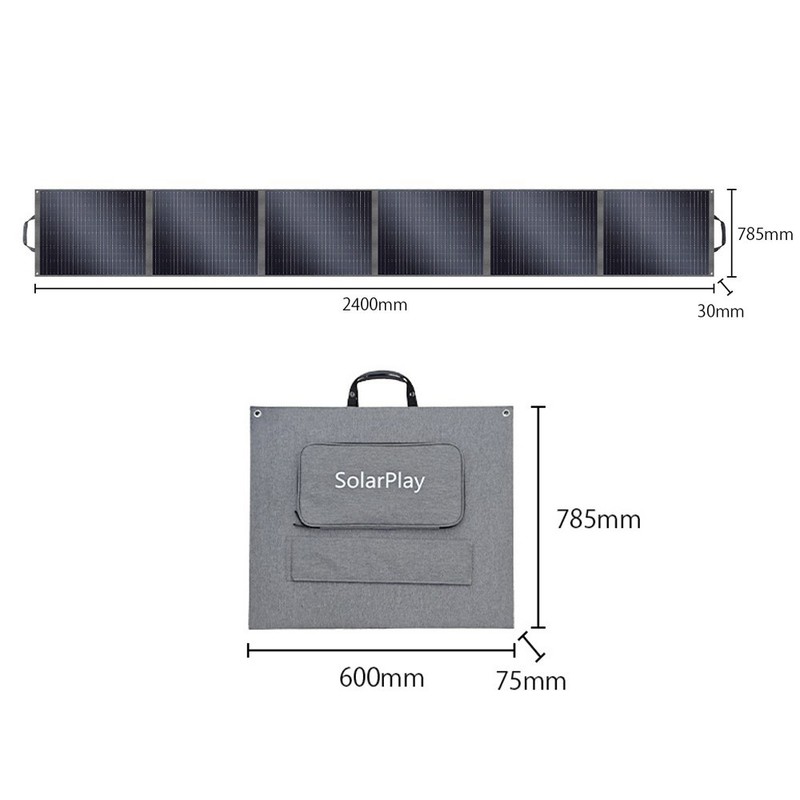2PCS Foldable 400W Solar Panel ETFE-Coated Monocrystalline 23.4 Conversion Rate gallery