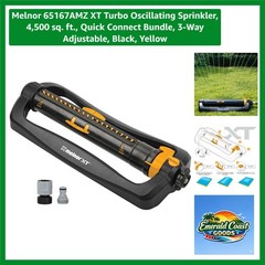 Turbo Oscillating Sprinkler – Adjustable Coverage with Limited Lifetime