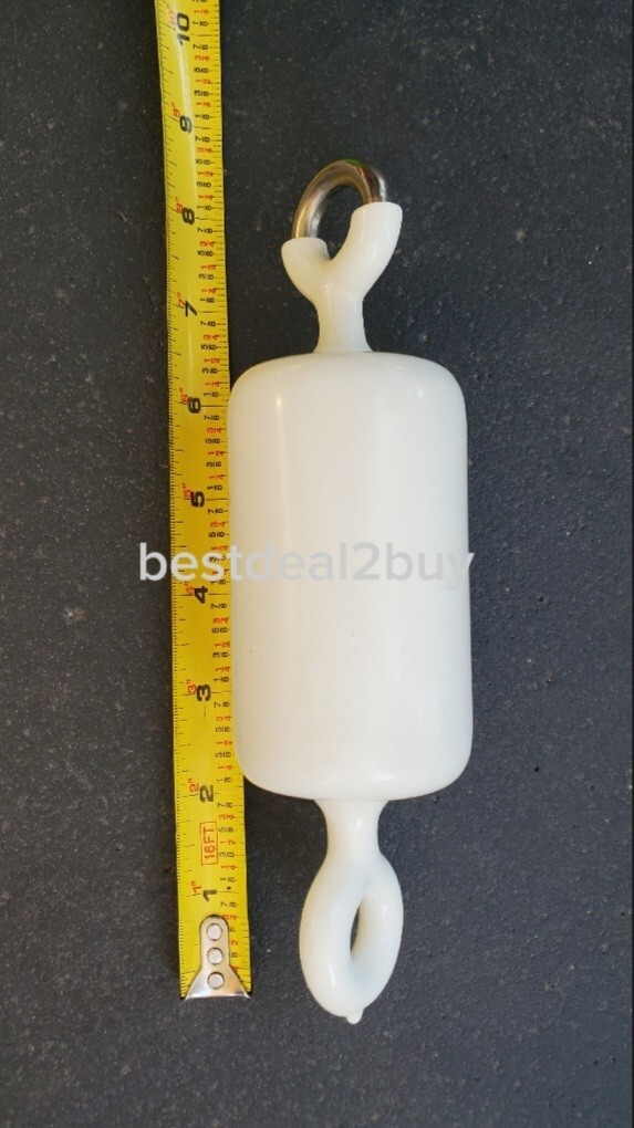 Flagpole Counterweight White 3.72 lb. USA Made Double Eye Proper Tension gallery