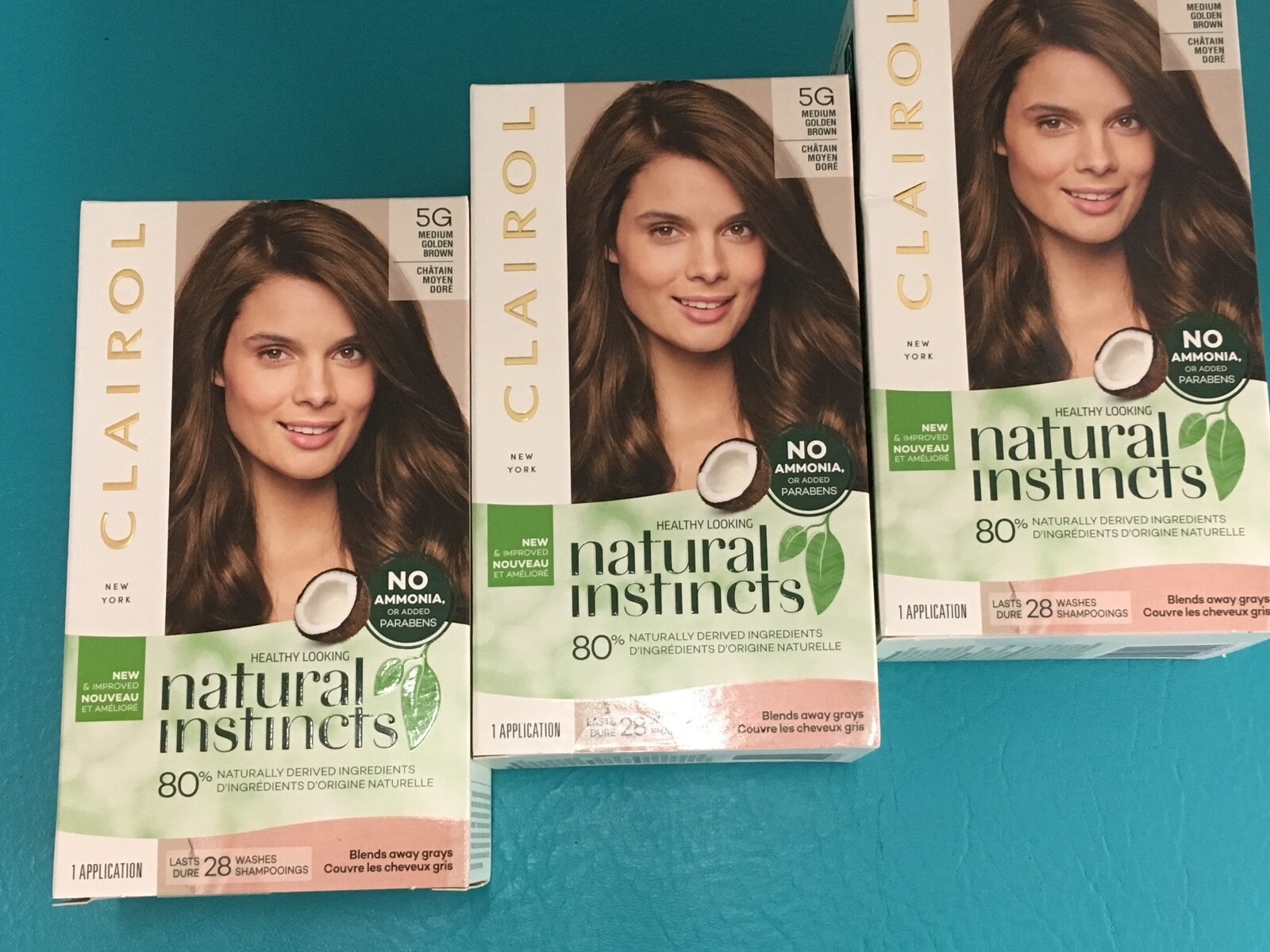 3 pk Hair Dye Clairol 5G Semi Permanent Medium Golden Brown Color Care Formula gallery