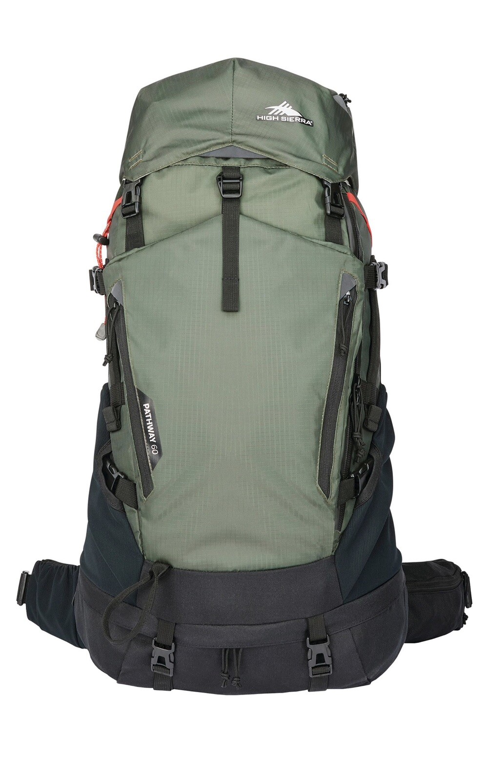 High Sierra – Pathway 2.0 60L Backpack – FOREST GREEN/BLACK