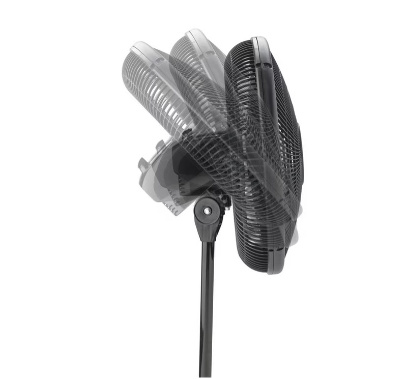 Lasko 16” 3-Speed Adjustable Oscillating Pedestal Fan, Black, S16500 New gallery