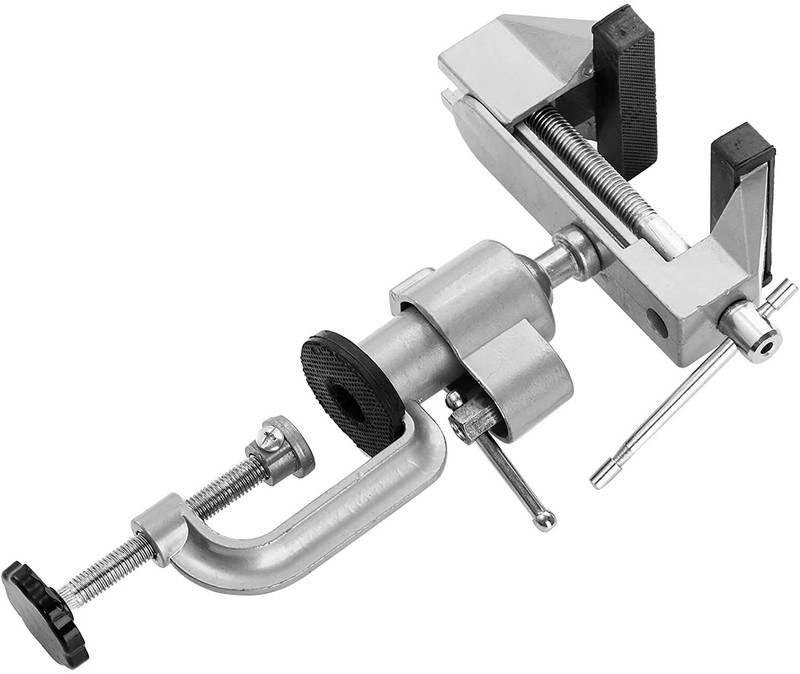 Universal Table Bench Vise 3 Inch Work Bench Clamp Swivel Rotating Hobby Crafts gallery