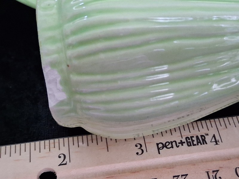 Green Cabbage Leaf Ceramic 9 Pieces -Bowls - Serving Set -Salt Shaker USED gallery