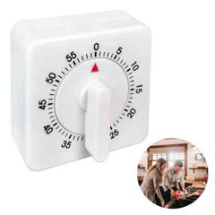 2× Kitchen Timer Bell Alarm 60 Minute Timing Sound for Baking Cooking Mechanical