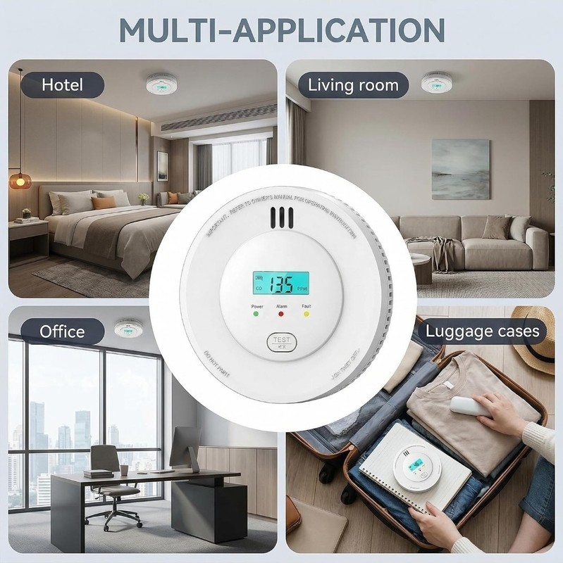 Interconnected Smoke and Carbon Monoxide Detectors 3 Pack Wireless Interlinked gallery