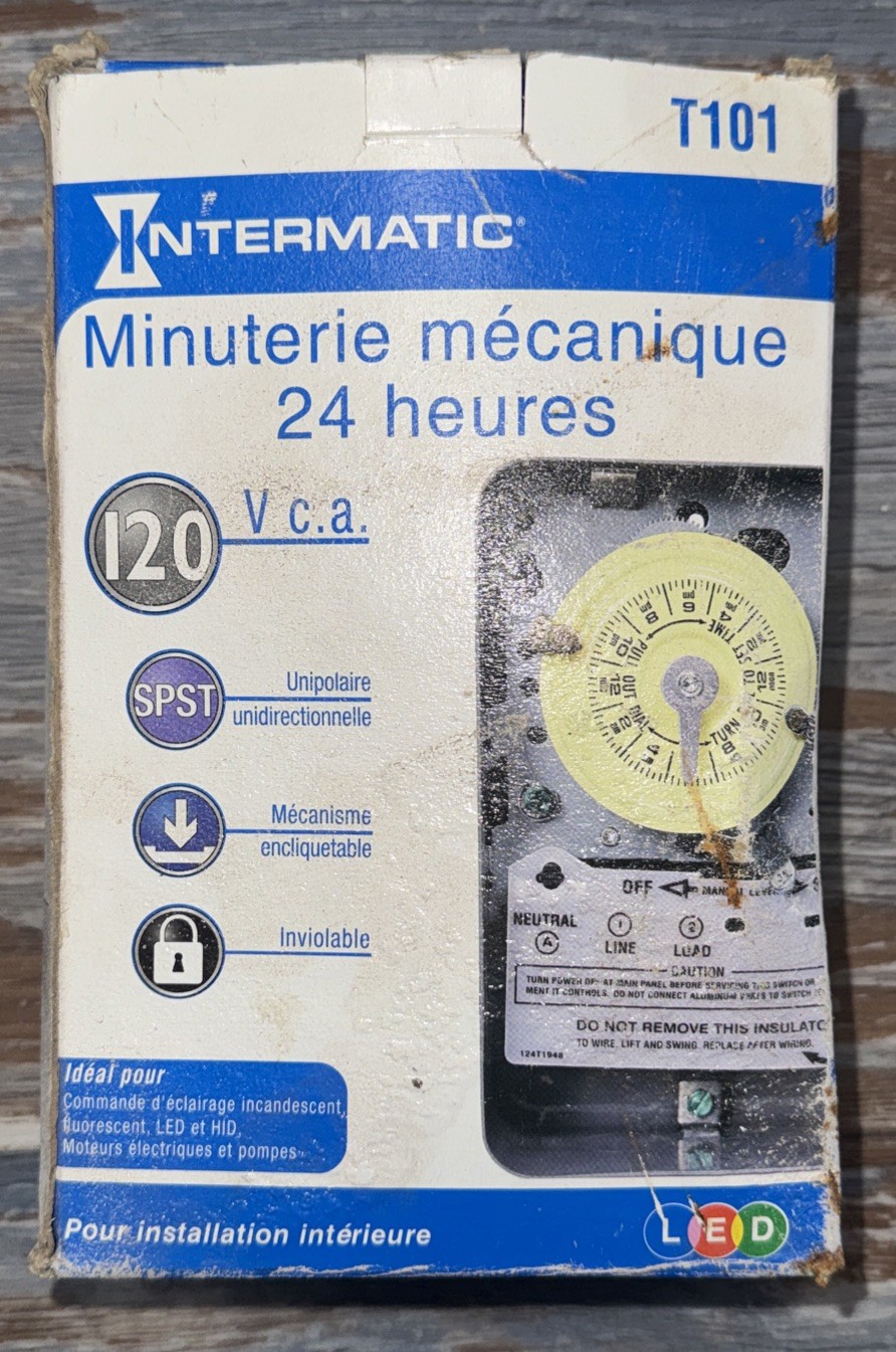 NEW Intermatic T101, 120V, 40 Amp, 24-Hour Mechanical Timer Switch gallery