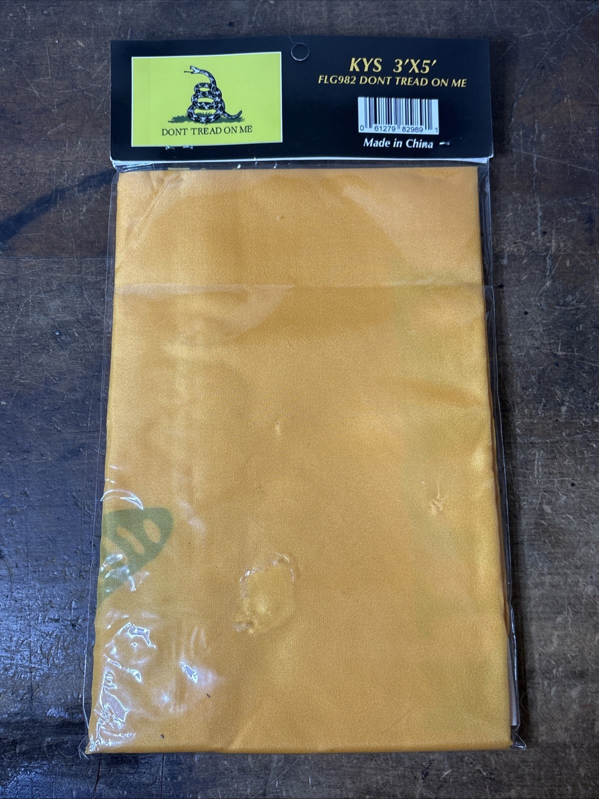 NEW - DON'T TREAD ON ME FLAG 3x5FT YELLOW Canvas Header & Brass Grommets gallery