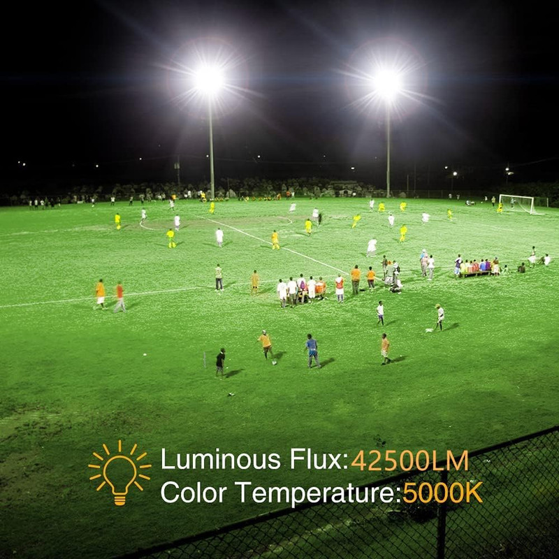 300W LED Flood Light (2000W Equivalent), Super Bright 42,500LM 5000K Daylight IP gallery