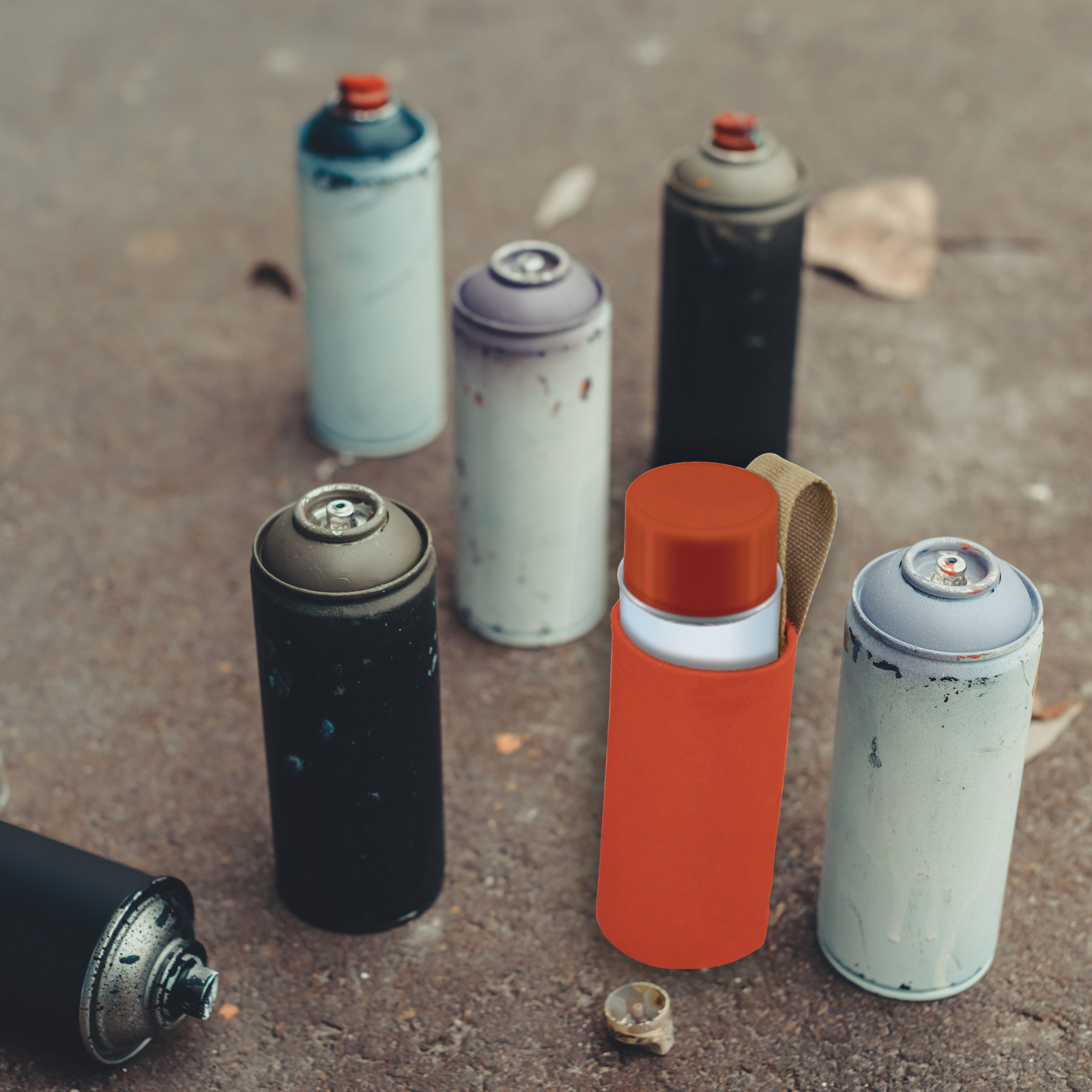 DW SitePro Paint Can Holder: 2 in. width (Orange) gallery