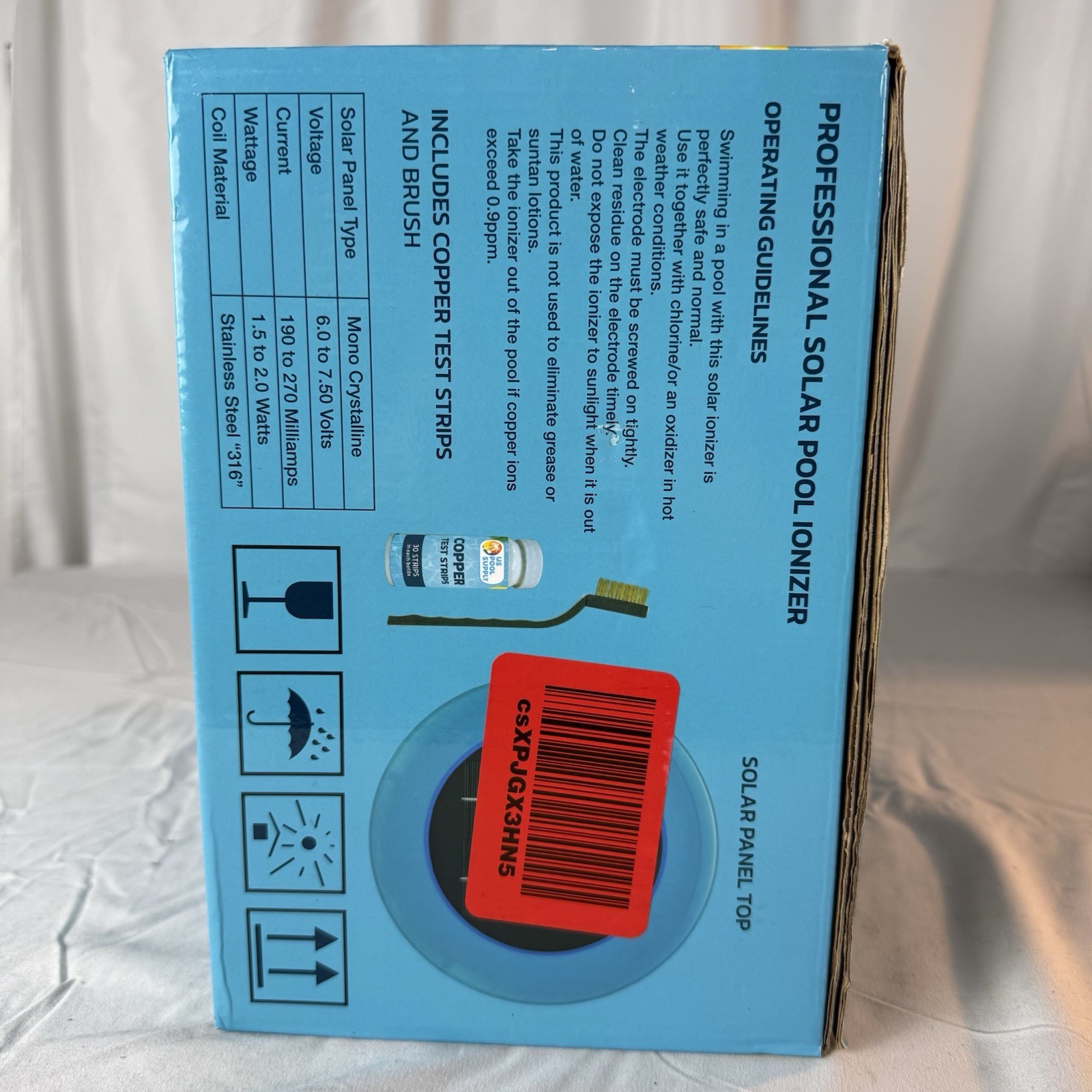U.S. Pool Supply Solar Pool Ionizer Cleaner & Purifier - Copper gallery