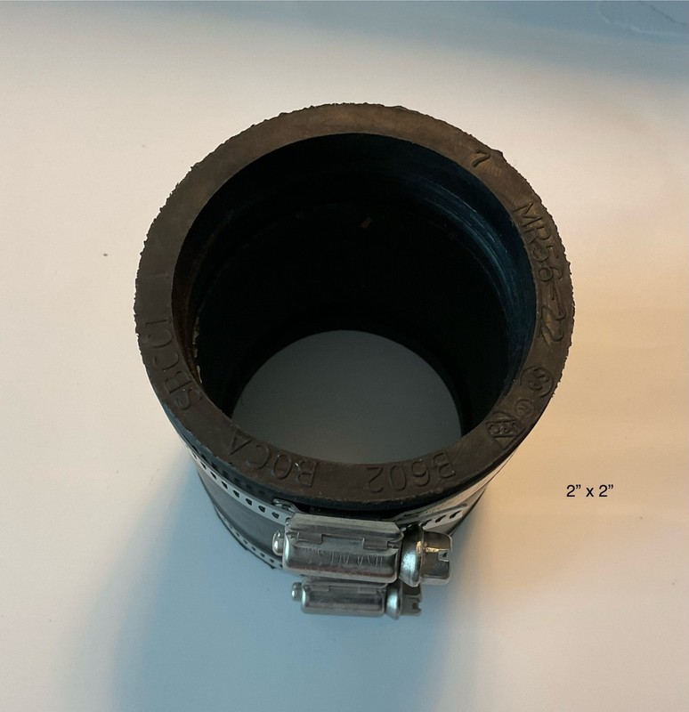 5 Flexible PVC Rubber Coupling Connectors w/ Stainless Steel Clamps gallery
