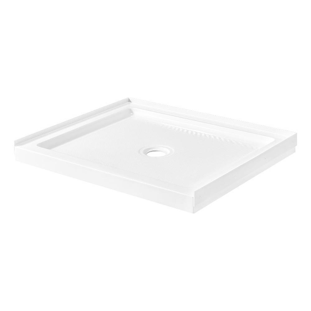 Pemberly Row 38"W x 32"D Reversible Shower Base with Center Drain gallery