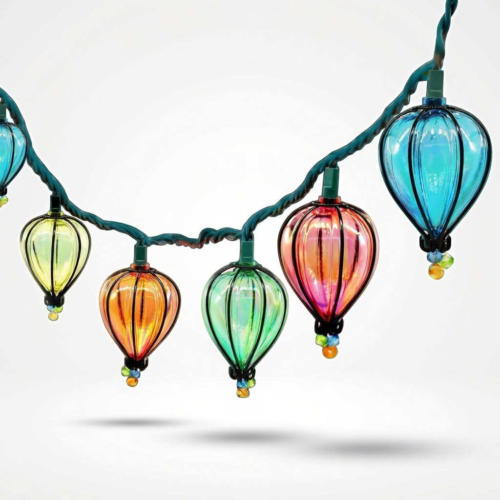 11FT Multicolor String Lights 10 Bulbs Waterproof Connectable Indoor Outdoor gallery