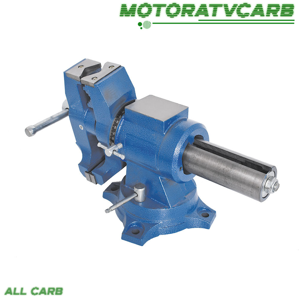 ALL-CARB 5" Heavy Swivel Multi-Purpose Rotating Bench Vise 360 Degrees Rotation gallery