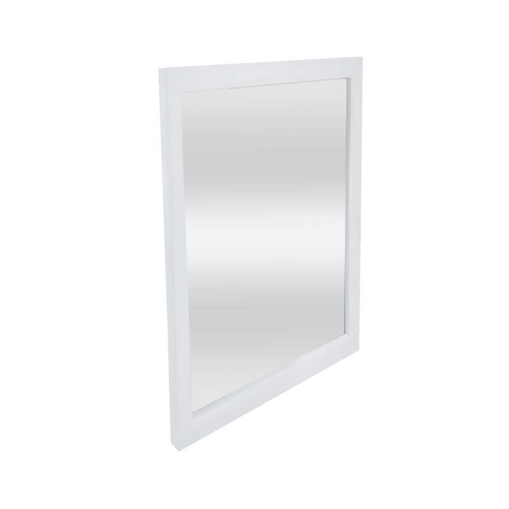 16x16 Inch White Framed Small Decorative Wall Mirror for Bathroom Living Room gallery