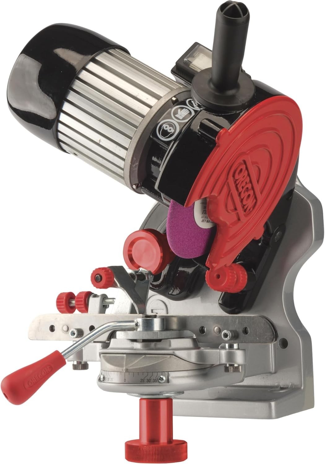 Professional Compact 120-Volt Bench Grinder, Universal Saw Chain Sharpener, for gallery