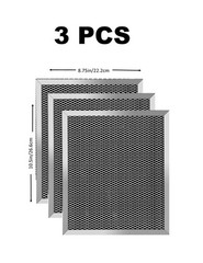 Range Hood Filter Replacement 3 PACK Aluminum Mesh Grease Filters 8.75×10.5