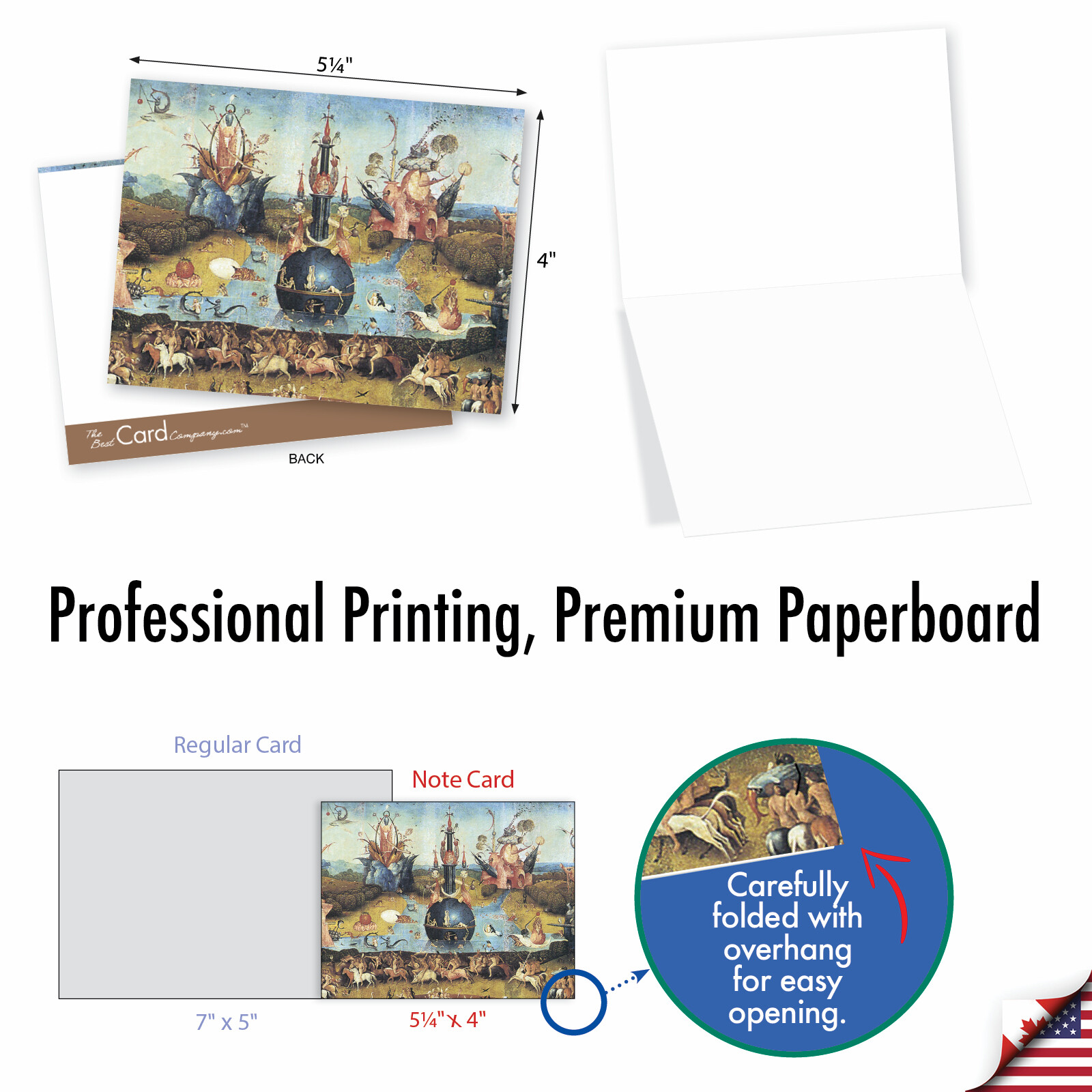 10 All Occasion Blank Cards Assortment - HIERONYMUS BOSCH M6468OCB gallery