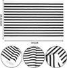 Black and White Striped Rug 24'' x 51'' Porch Machine Washable Indoor/Outdoor gallery