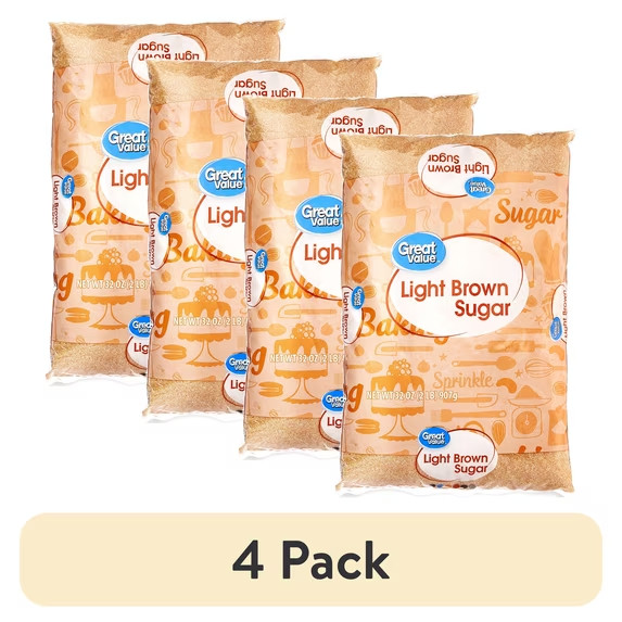 (4 pack) Great Value Light Brown Sugar, 32 oz, Free Shipping... gallery