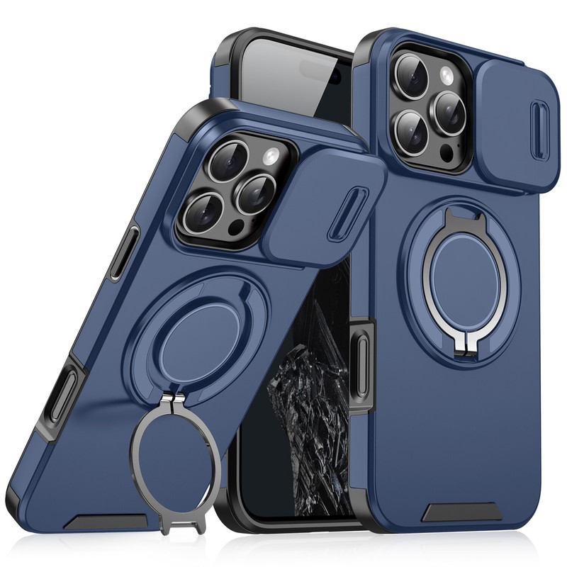 Rugged Magnetic Case For iPhone 16 Pro Max 15 14 13 12 11 with Ring Camera Cover gallery