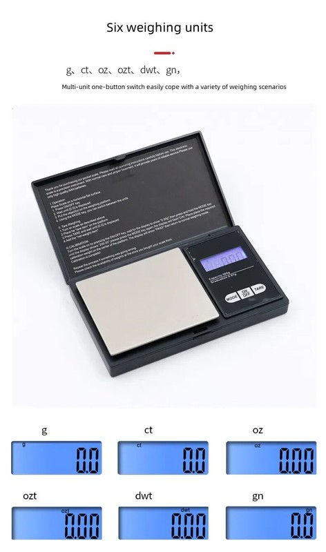 MINI DIGITAL SCALE - Scale Portable Jewelry Gram Oz Herb Gold 200g-0.01g gallery