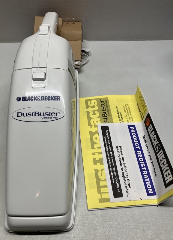 Black & Decker DustBuster DB100 Cordless Handheld Vacuum New Vintage Y2K gallery