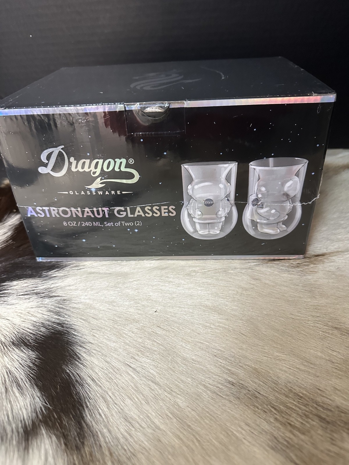 Brand New Dragon Glassware Astronaut Glasses Set Of 2 8 Oz/240ml gallery