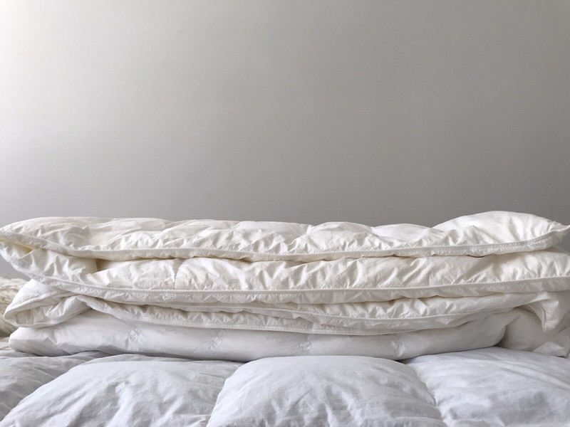 OFELIA DOWN SOFT IVORY COMFORTER SIZE 87in x 87in gallery