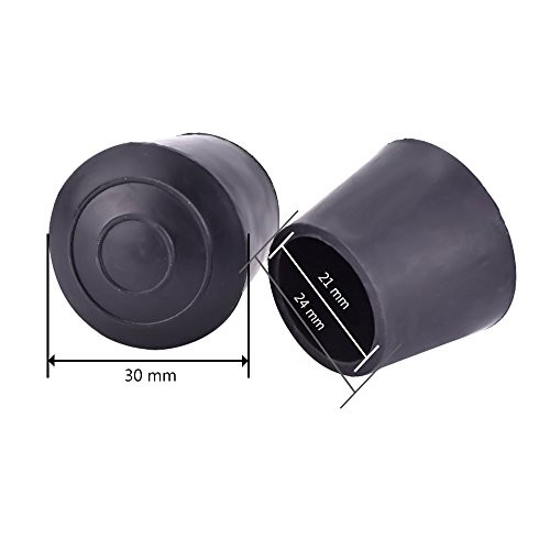 eBoot Table Chair Rubber Leg Tips Caps, 7/8 Inch, 12 Pack, Black gallery
