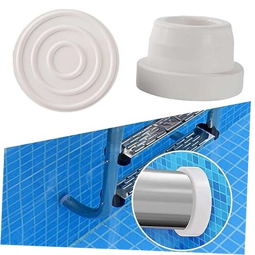 (-Pack, White) Inside Pools Ladder Bumpers for Inground Pools Inside Plug 2 gallery