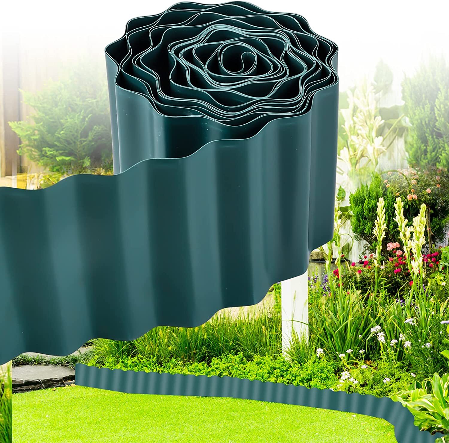 30ft Garden Landscape Edging Border Lawn Edging Border Fence Yard Patios Decor gallery
