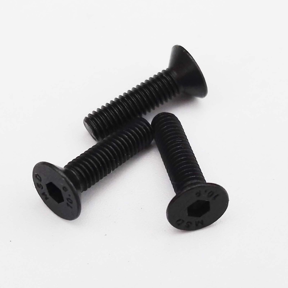 50pcs Metric Thread M2 M3 Hex Socket Allen Countersunk Head Screws Bolts Nuts
