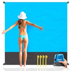 Beach Blanket Sandproof Waterproof, Beach Essentials Extra Large Beach Mat, 7…