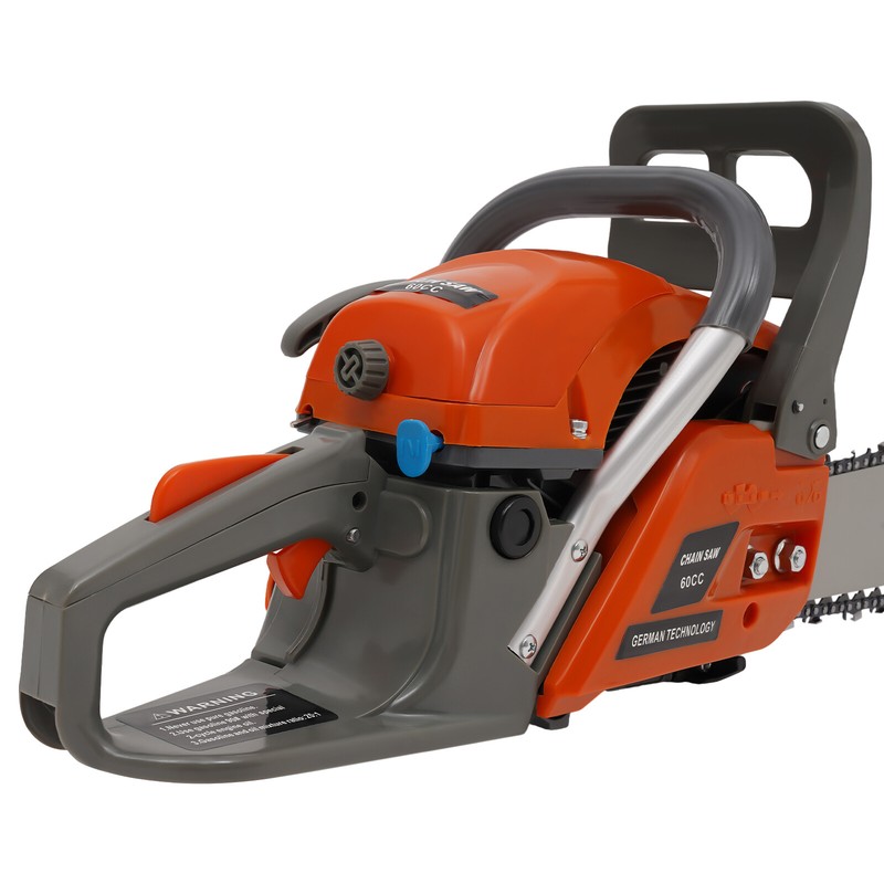 60cc Gas Powered Chainsaw with 22'' Guide Bar Saw Chain 2-Stroke Engine Cut Wood gallery