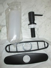 Kitchen Moen Edwyn Soap Dispenser Push Pump & Deckplate Matte Black 87028BL
