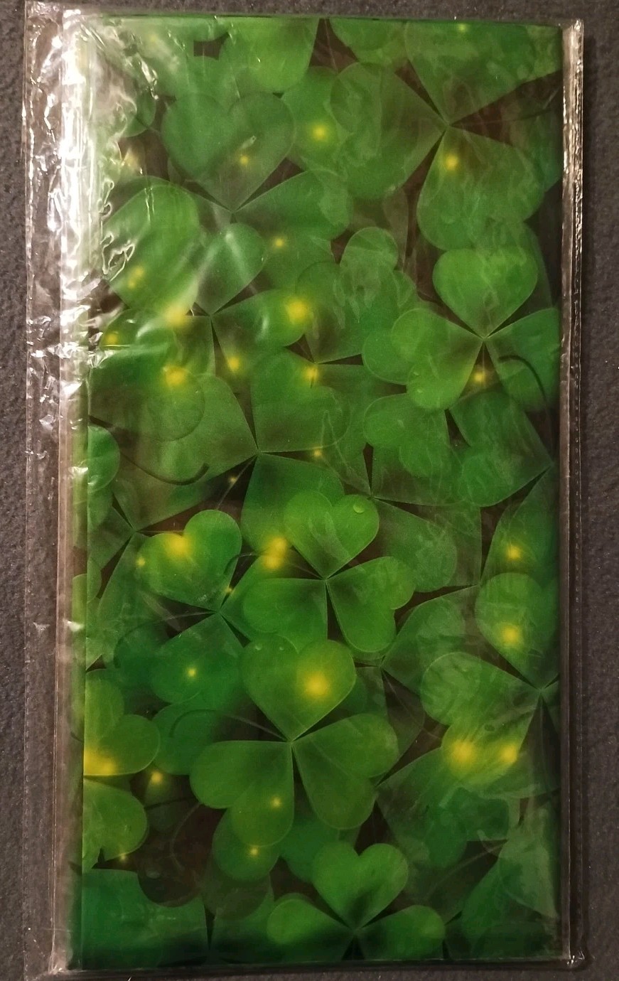 3pk Rectangular Green Shamrock St Patricks Day Tablecloths - 108in x 54in *NEW* gallery