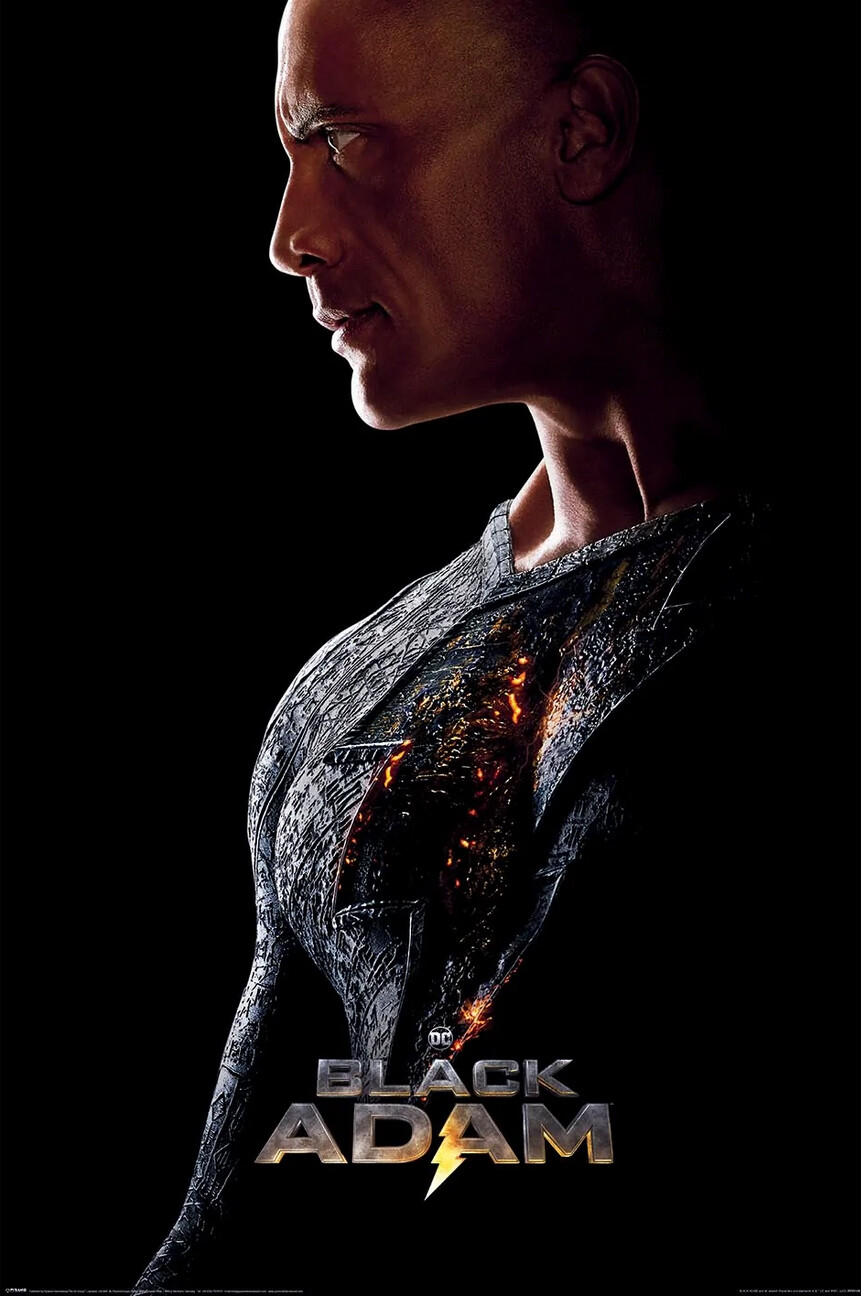 Black Adam - DC Movie Poster (Teaser - Out Of The Darkness) (Size: 24" x 36") gallery