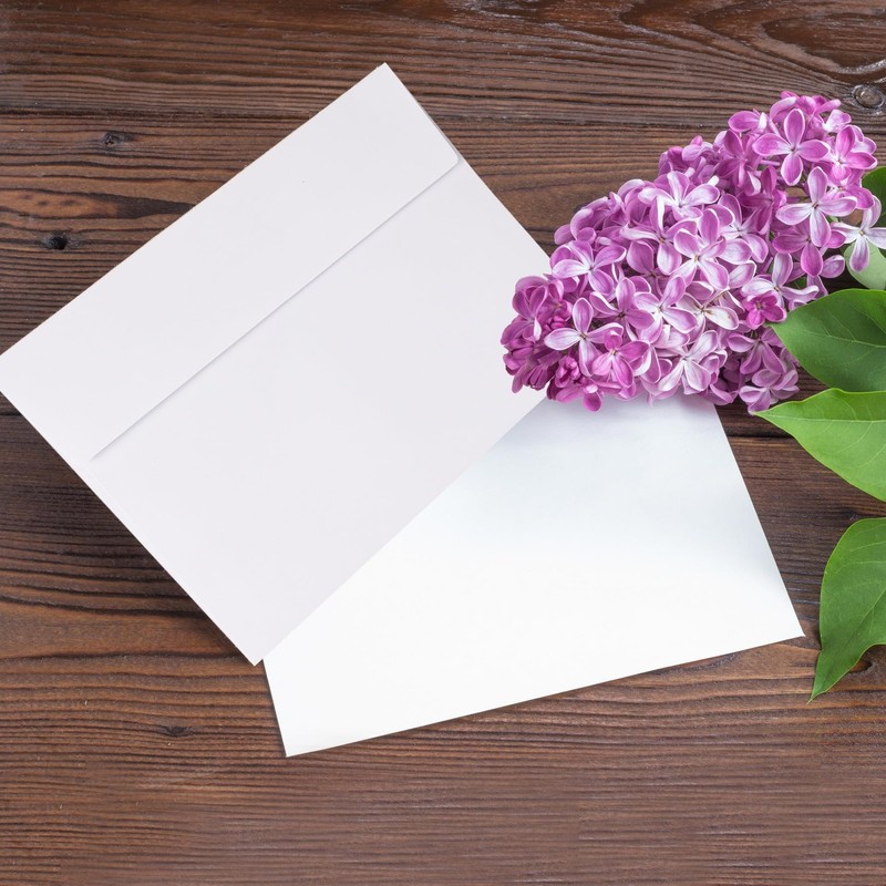 5x7 Envelopes 50 Pack A7 White Envelopes Invitations 5-1/4 x 7-1/4 Large gallery