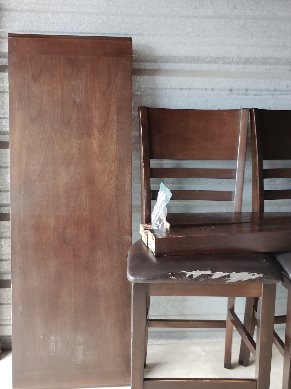 Rectangular Wood Dining Table Brown Dark Wood Tone Solid 41-50in L 30in W gallery